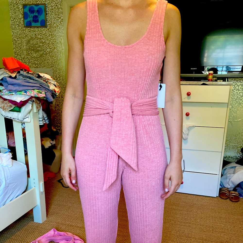 Revolve pink jumpsuit. Brand new tag still on.